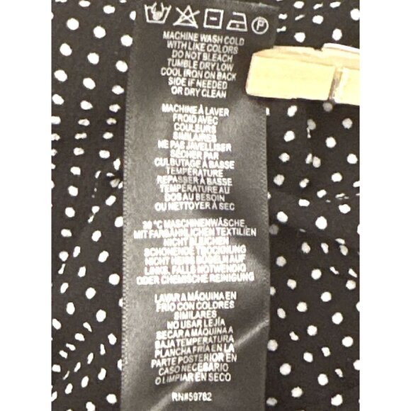 Adrianna Papell Polka Dot Culotte Pants Retro Wide Leg Trousers Goucho Siz Large - Picture 9 of 10